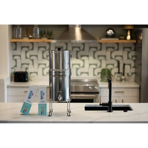 ARMOUR Stainless Steel Gravity Water Filter System - Full Kit with Stand - Image 2